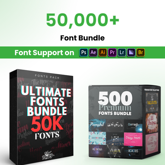 😱 50,000+ Fonts in One Bundle! Never Buy Fonts Again 🔥